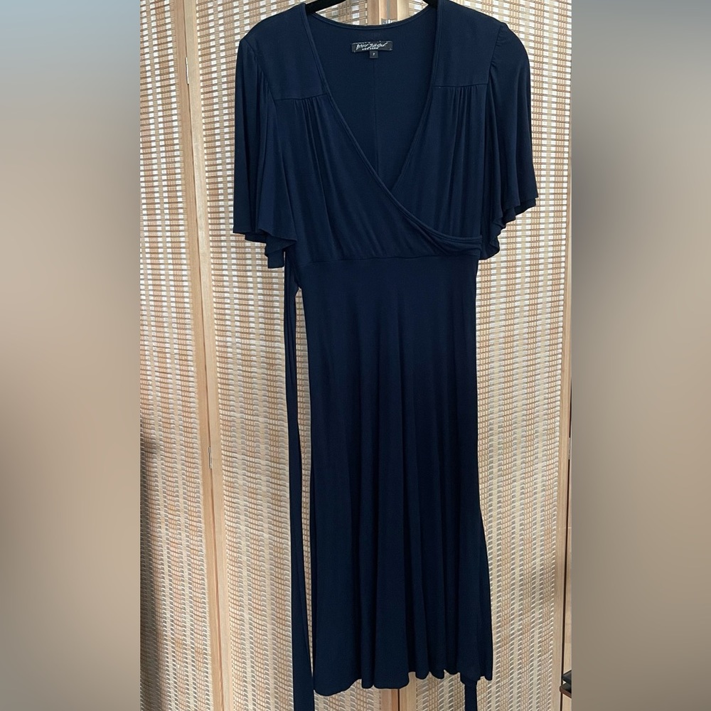 Betsey Johnson navy dress.